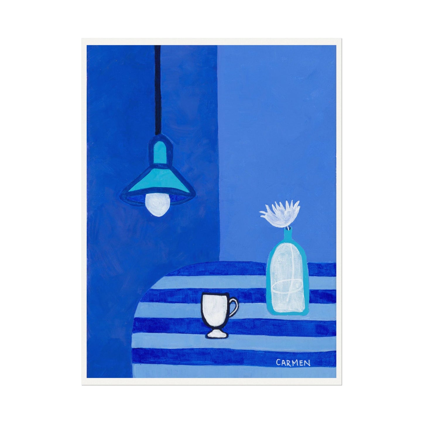 monochrome flat life blue no.2