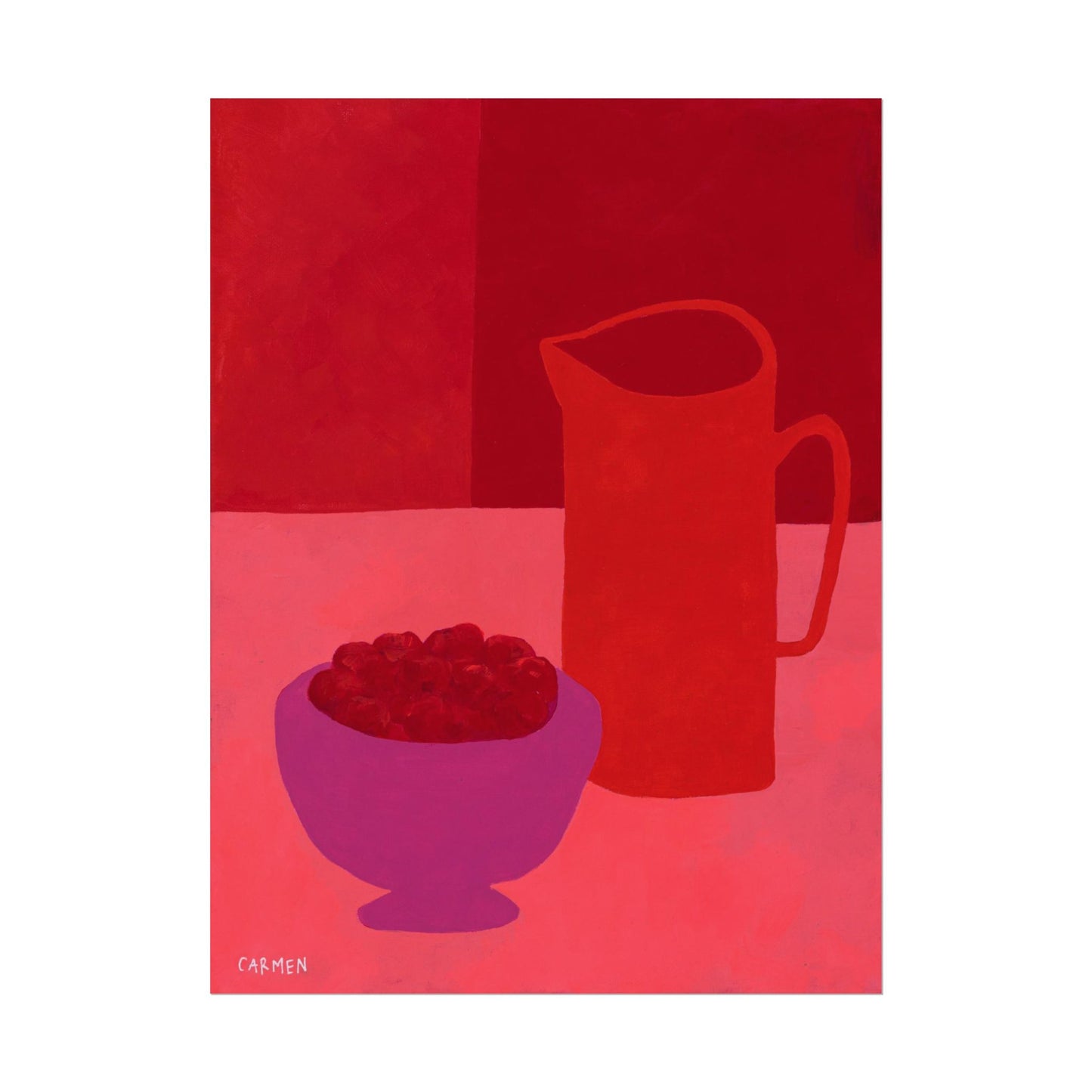 monochrome flat life red no.2