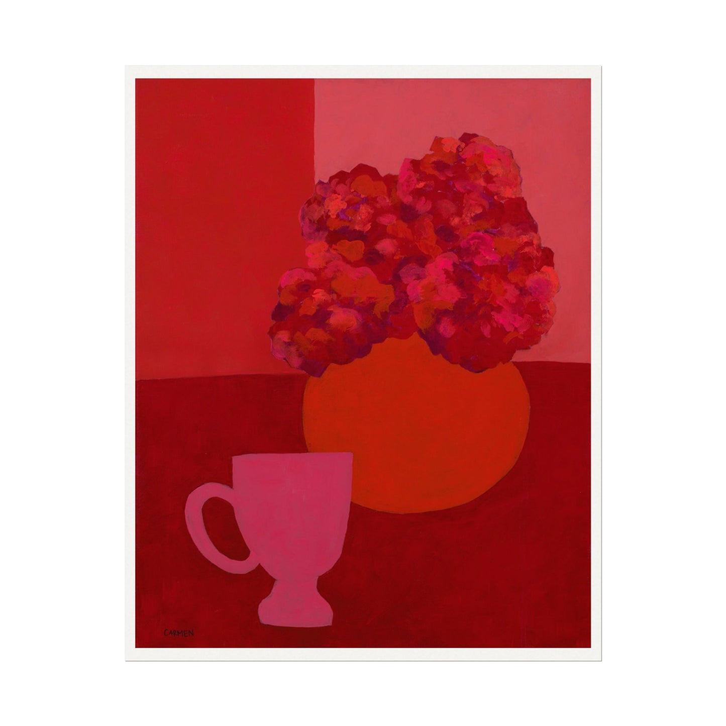 monochrome flat life red no.1