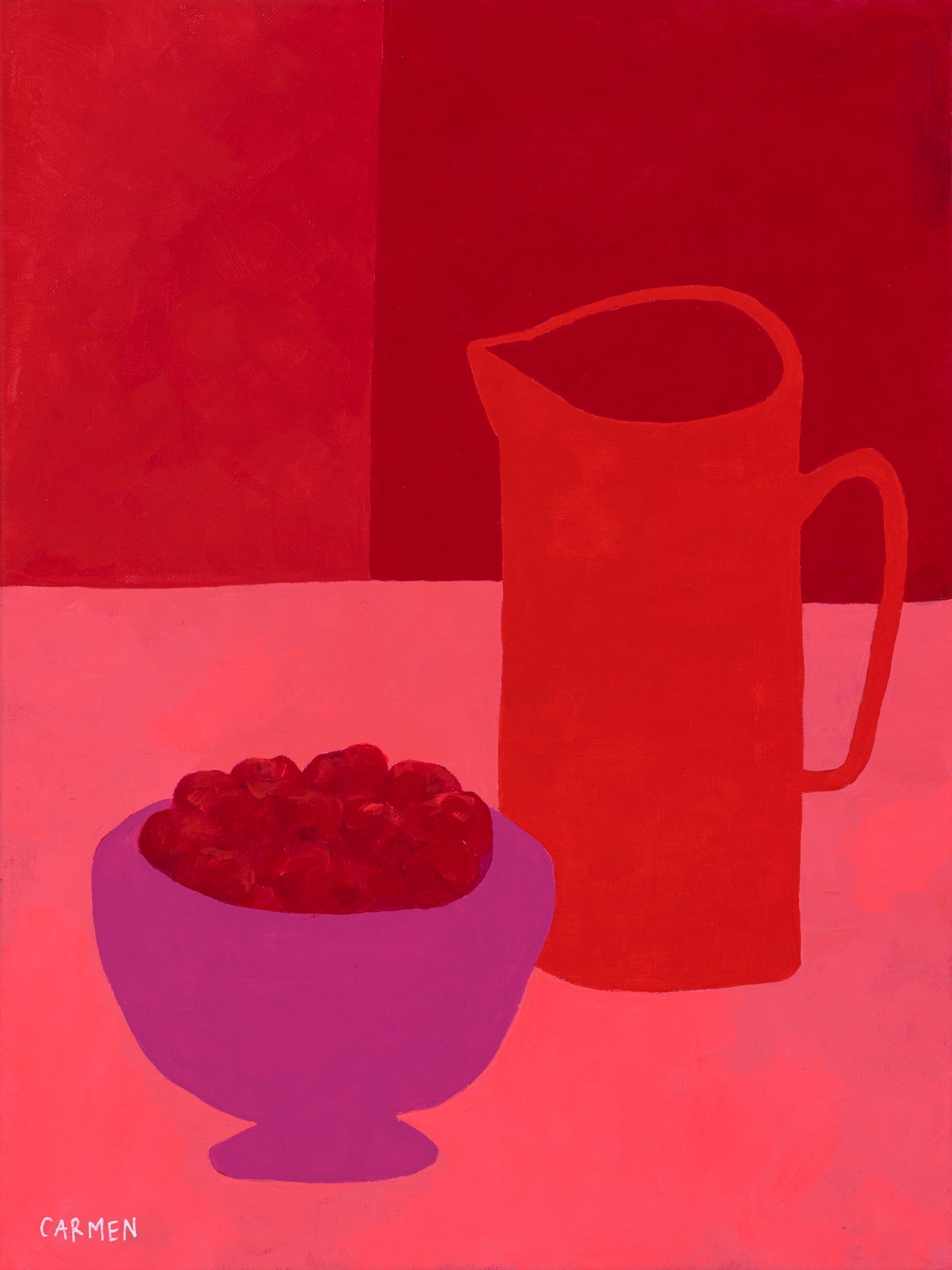monochrome flat life red no.2