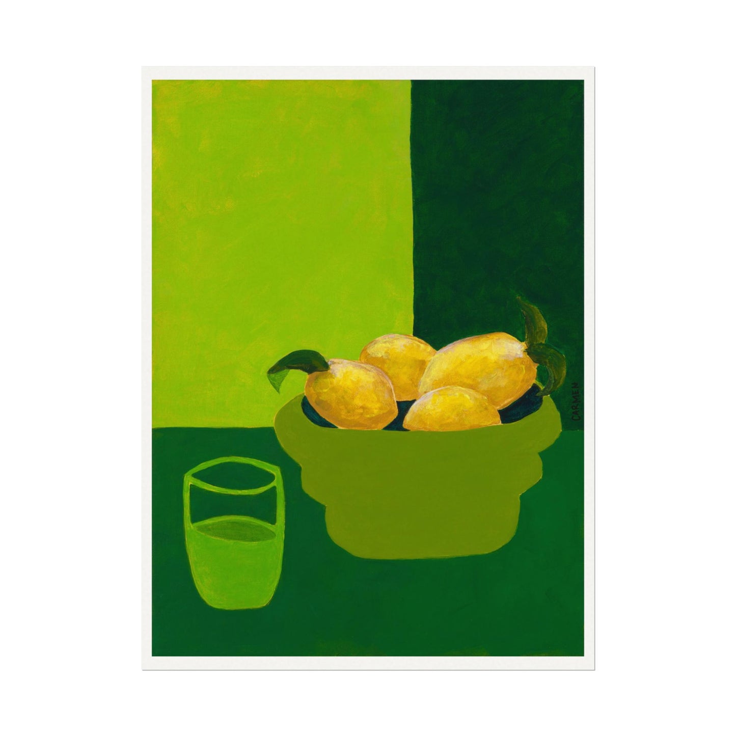 monochrome flat life green no.2