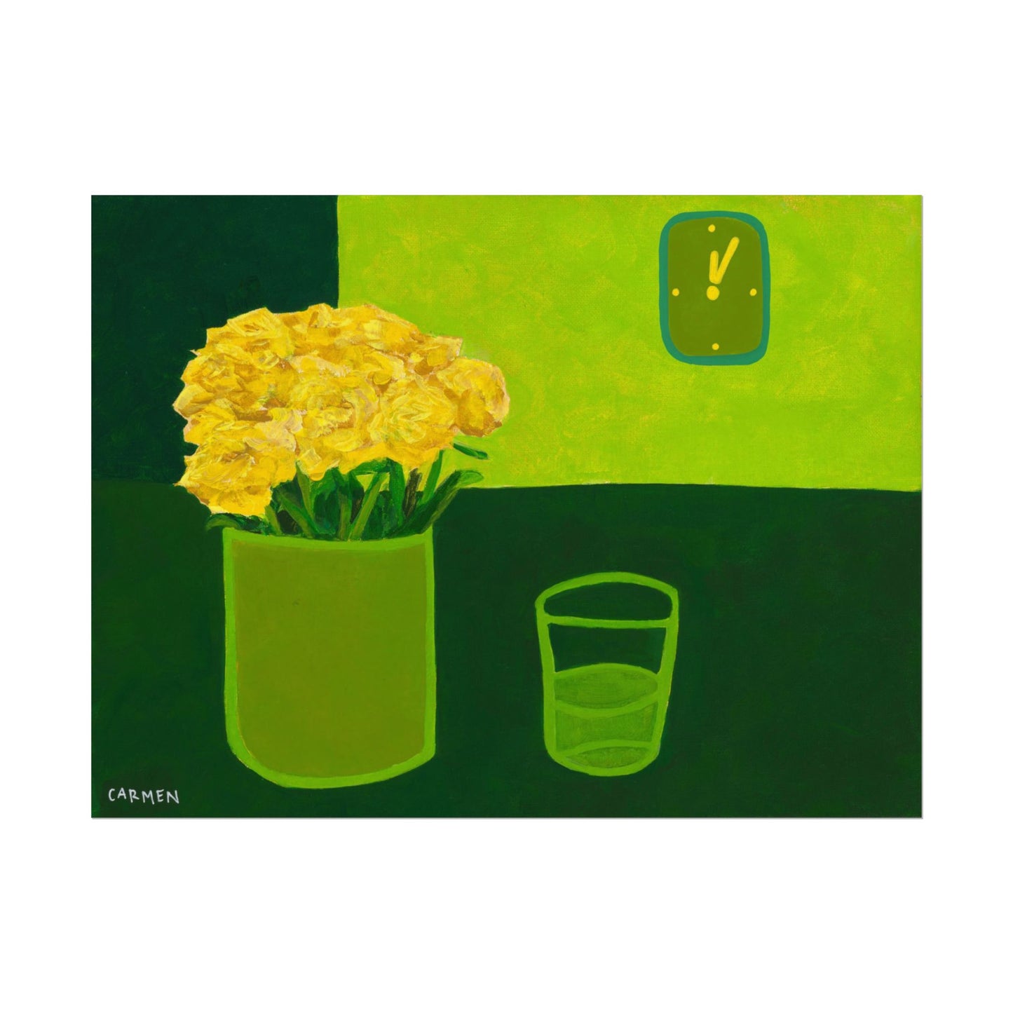 monochrome flat life green no.1