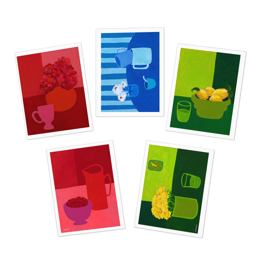 flat life greeting cards (5-Pack)