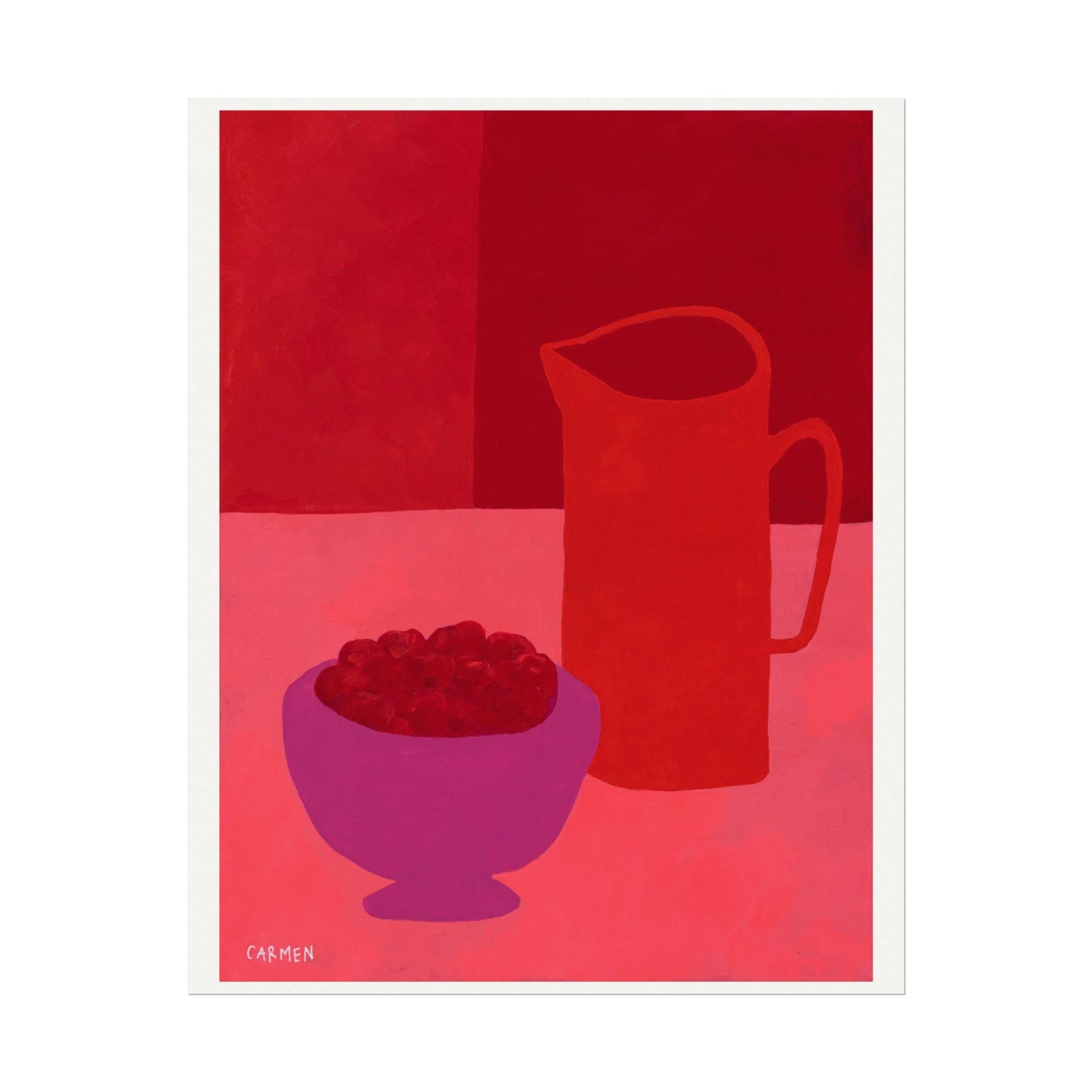 monochrome flat life red no.2