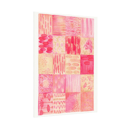 Pink Quilted Watercolor