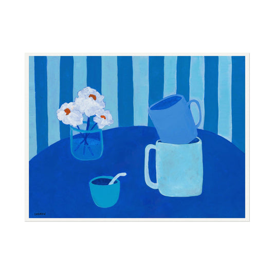 monochrome flat life blue no.1