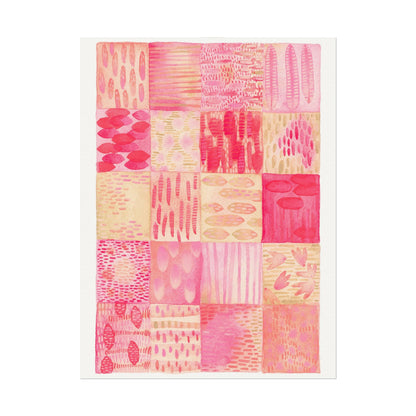 Pink Quilted Watercolor