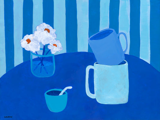 monochrome flat life blue no.1