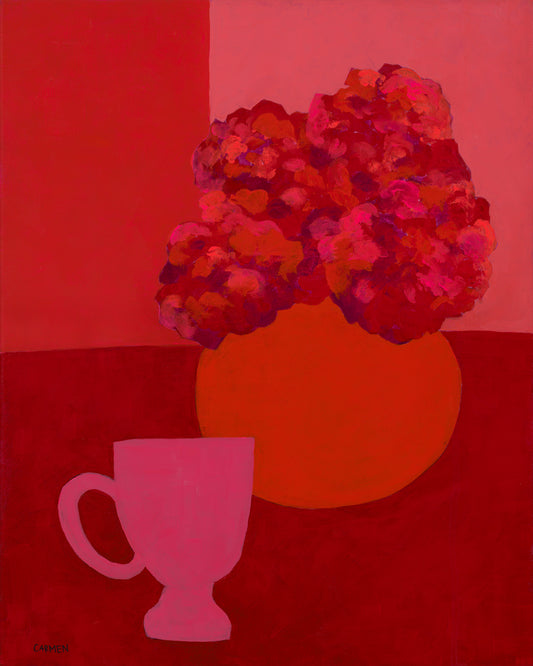 monochrome flat life red no.1