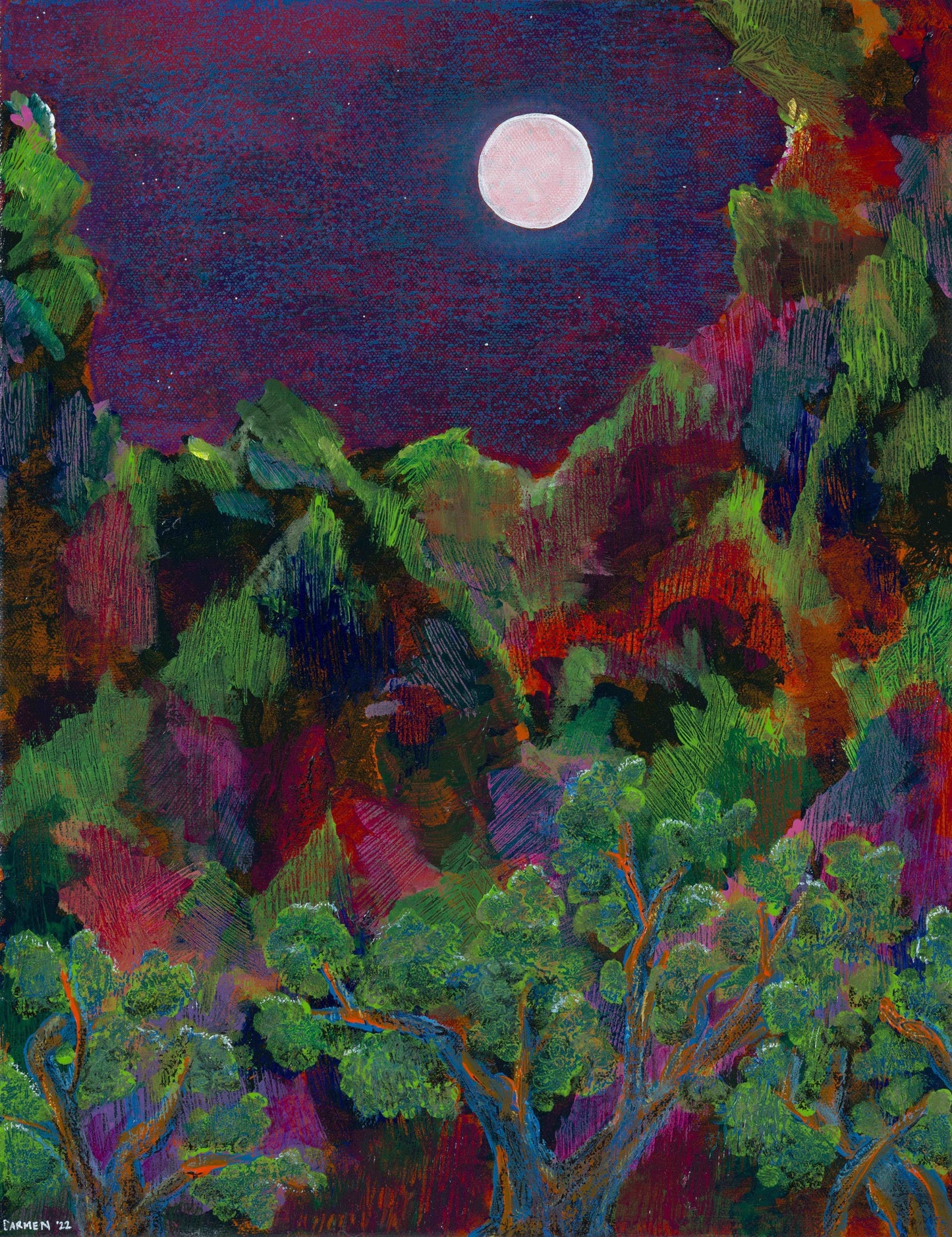 if you're afraid of the dark, remember the night rainbow