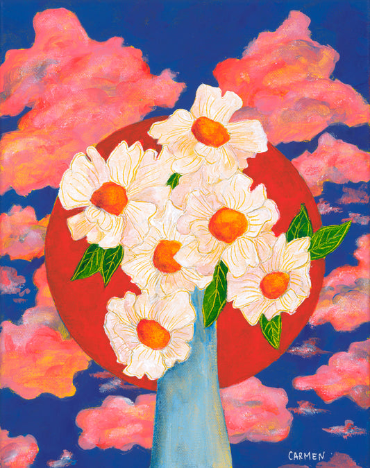 radiant coral solar bouquet